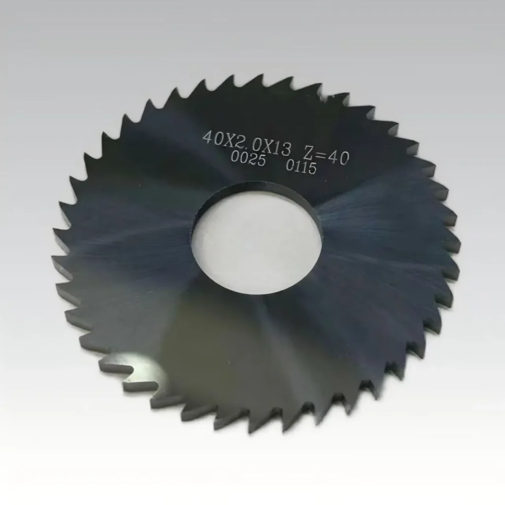 Coated circular saw blade marked 40X2.0X13 Z=40