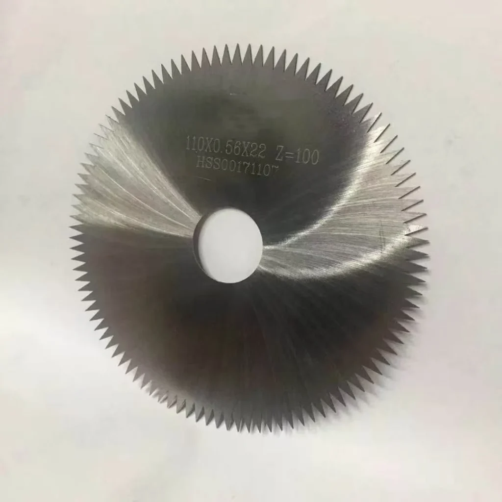 Customer-provided HSS circular saw blade photograph